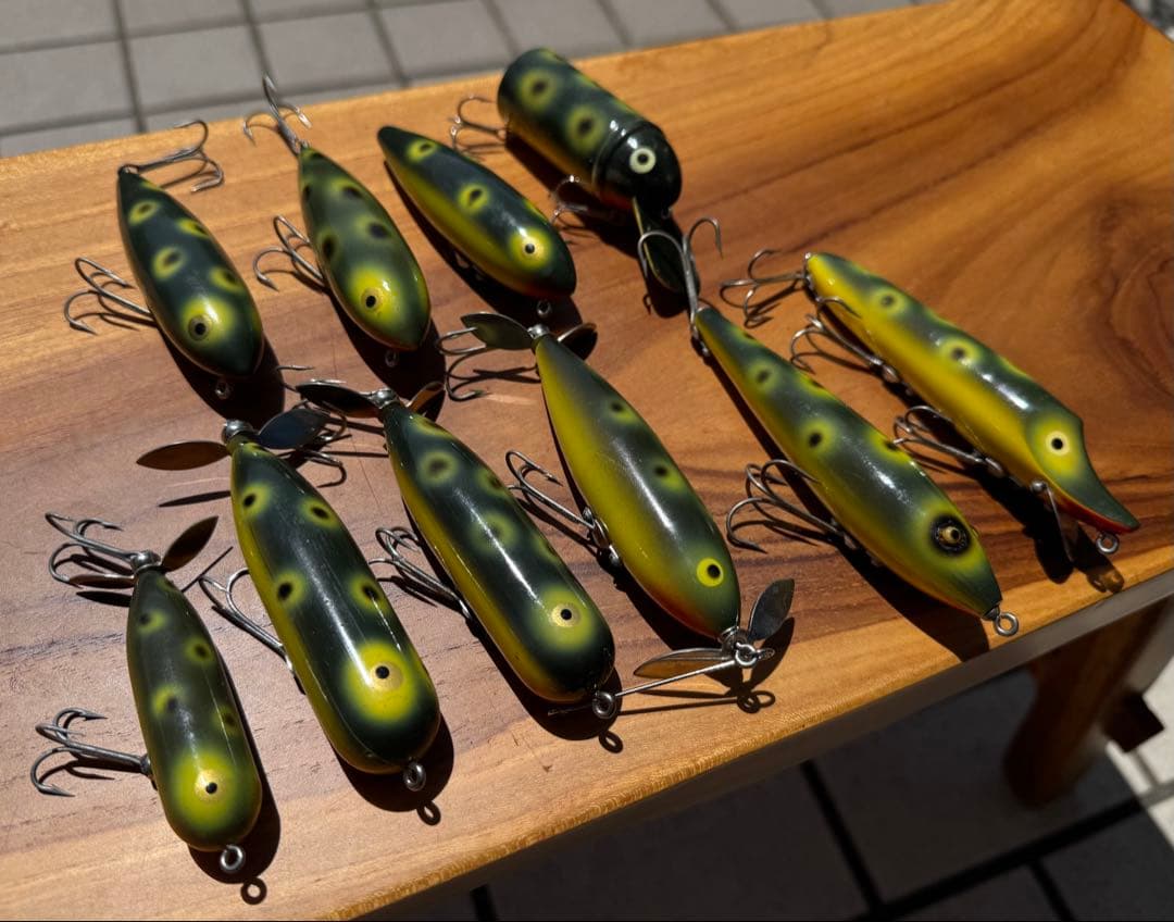 Heddon ヘドン　フロッグカラー　セット売り