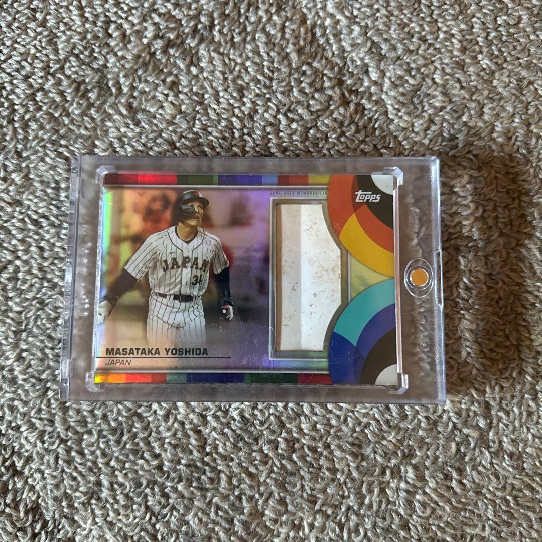 topps wbc 吉田正尚　ベースレリックカード