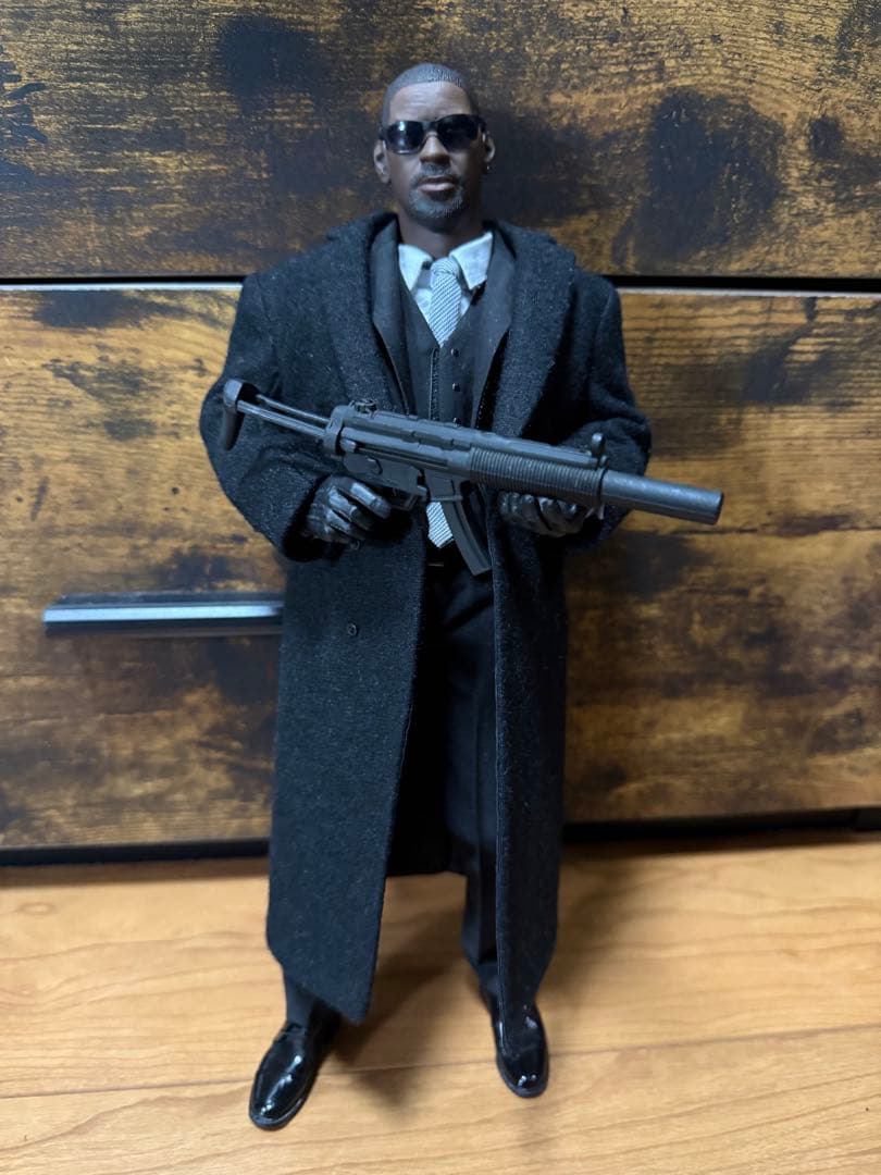 激レア ホットトイズ 系 1/6 デンセル•ワシントン 似 ギャング 美品