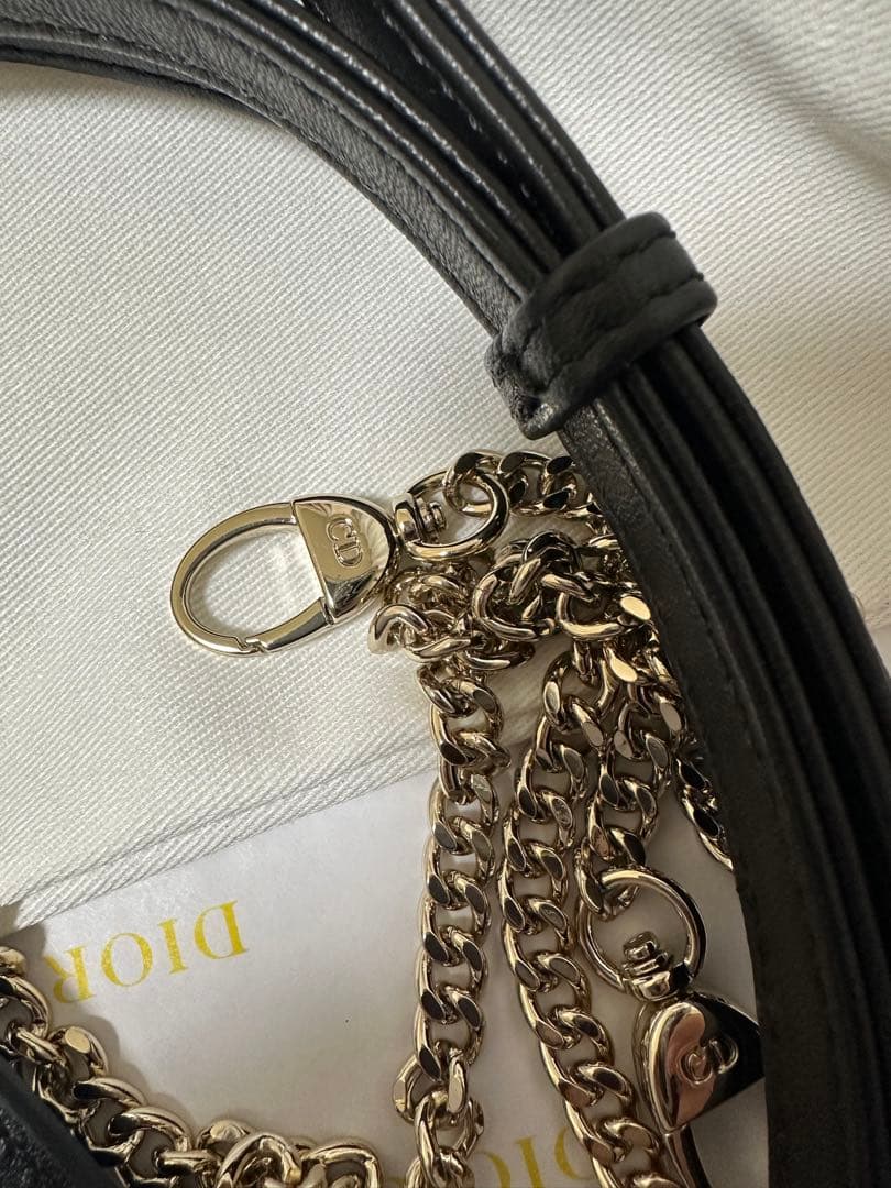 DIOR 新品ノベルティ　ショルダーバッグハンドバック2way ゴールドチェーン