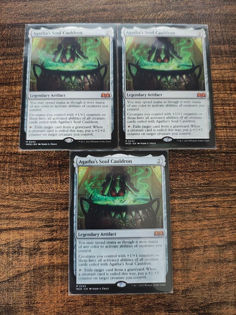 アガサの魂の大釜　3枚セット　mtg 英語