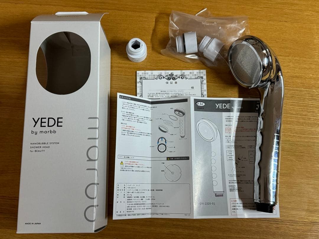 YEDE by marbb イェデバイマーブ　マイクロバブルシャワーヘッド
