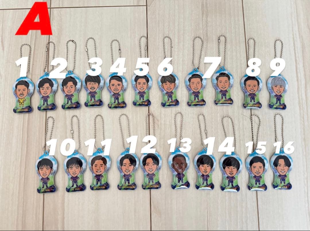 FC東京 サッカー選手 キーホルダー バラ売り