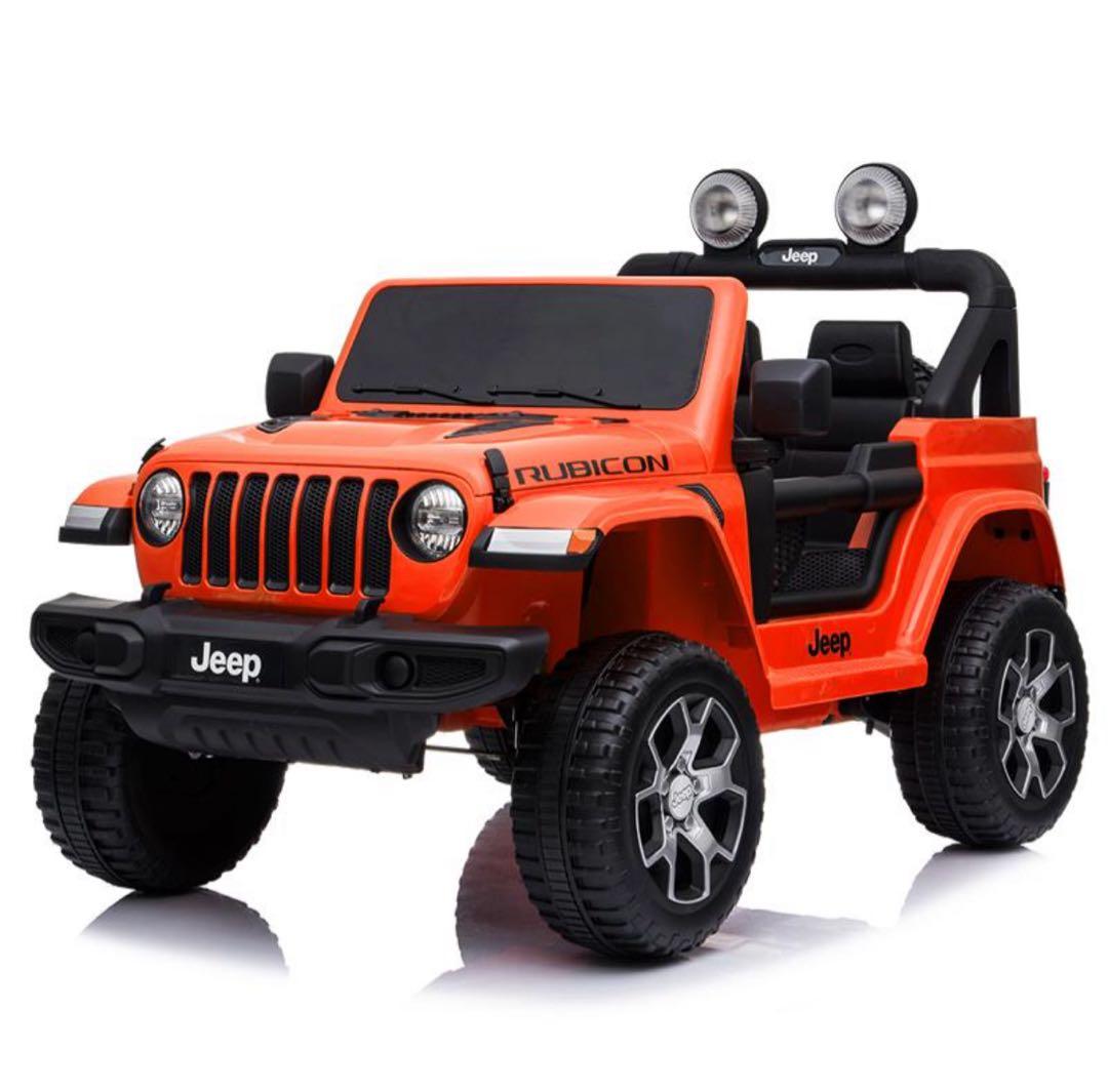 ジープ　電動　乗用　ラジコンカー　オレンジ　子供用
