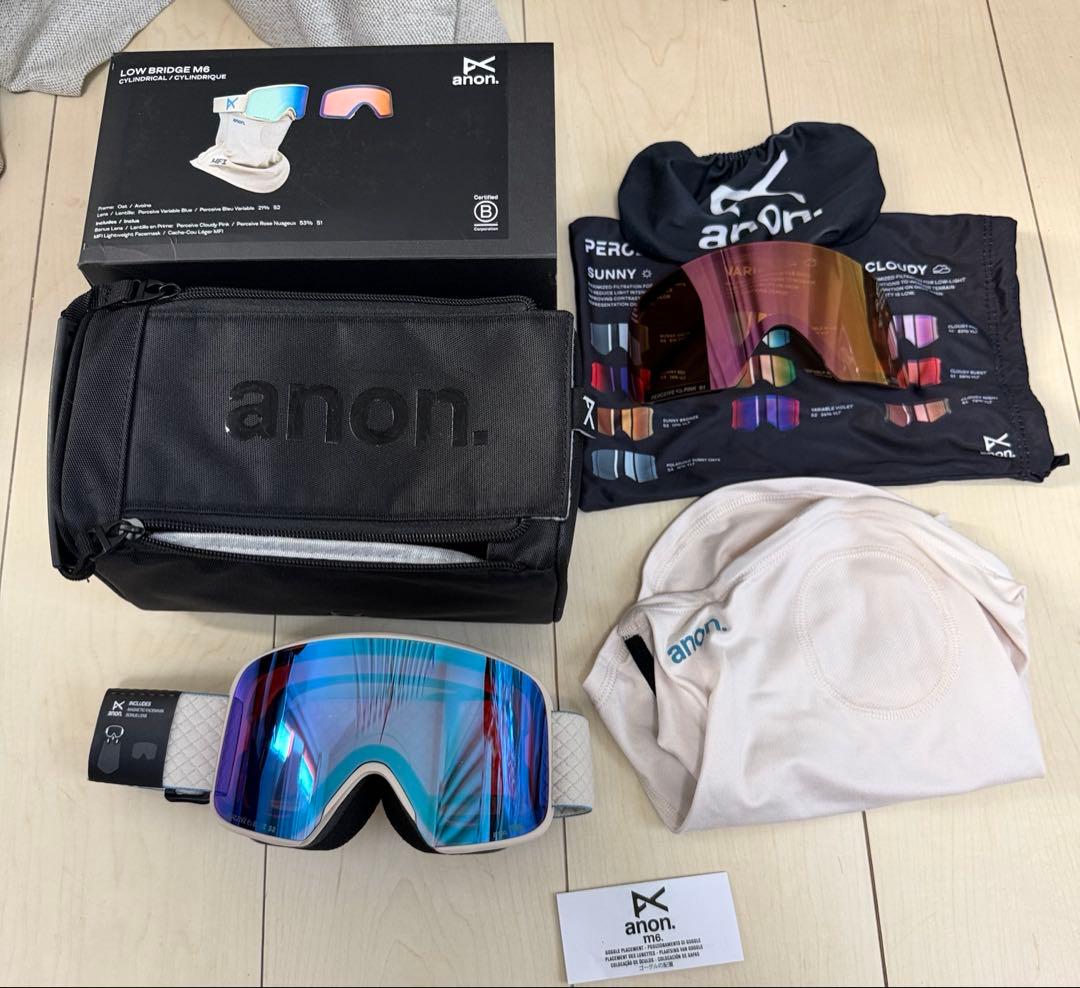 【25/26未使用】anon. M6 OATゴーグル ローブリッジ　バートン