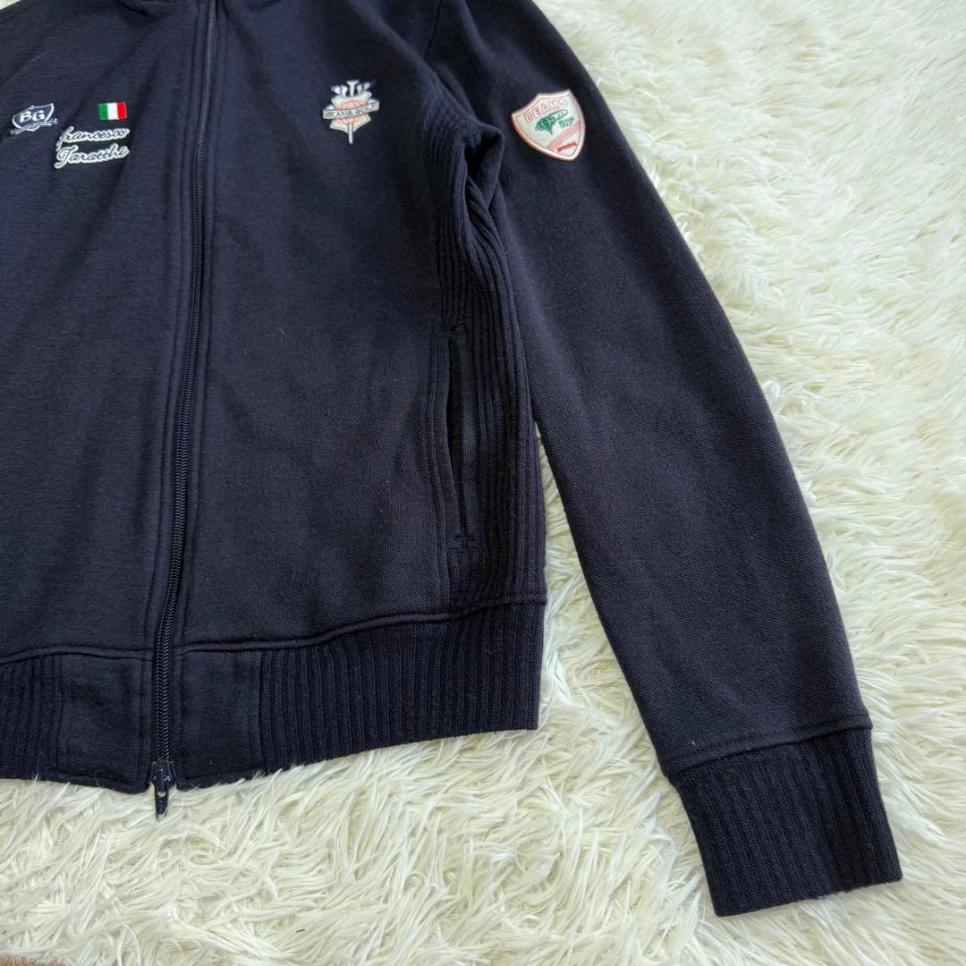 【ビームスゴルフ】美品 ジップジャケット ニット ネイビー Mサイズ メンズ