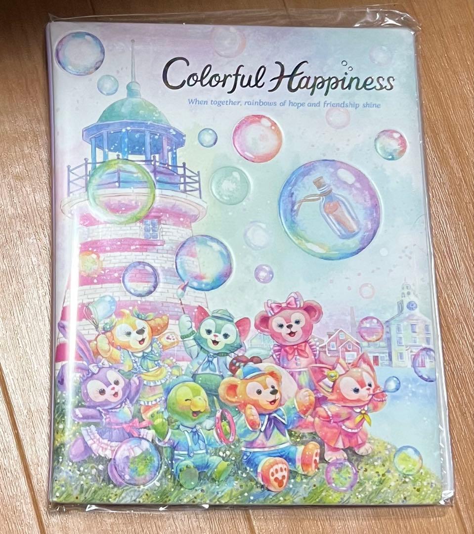 ディズニー　カラフルハピネス　ダッフィー　ワッペンホルダー