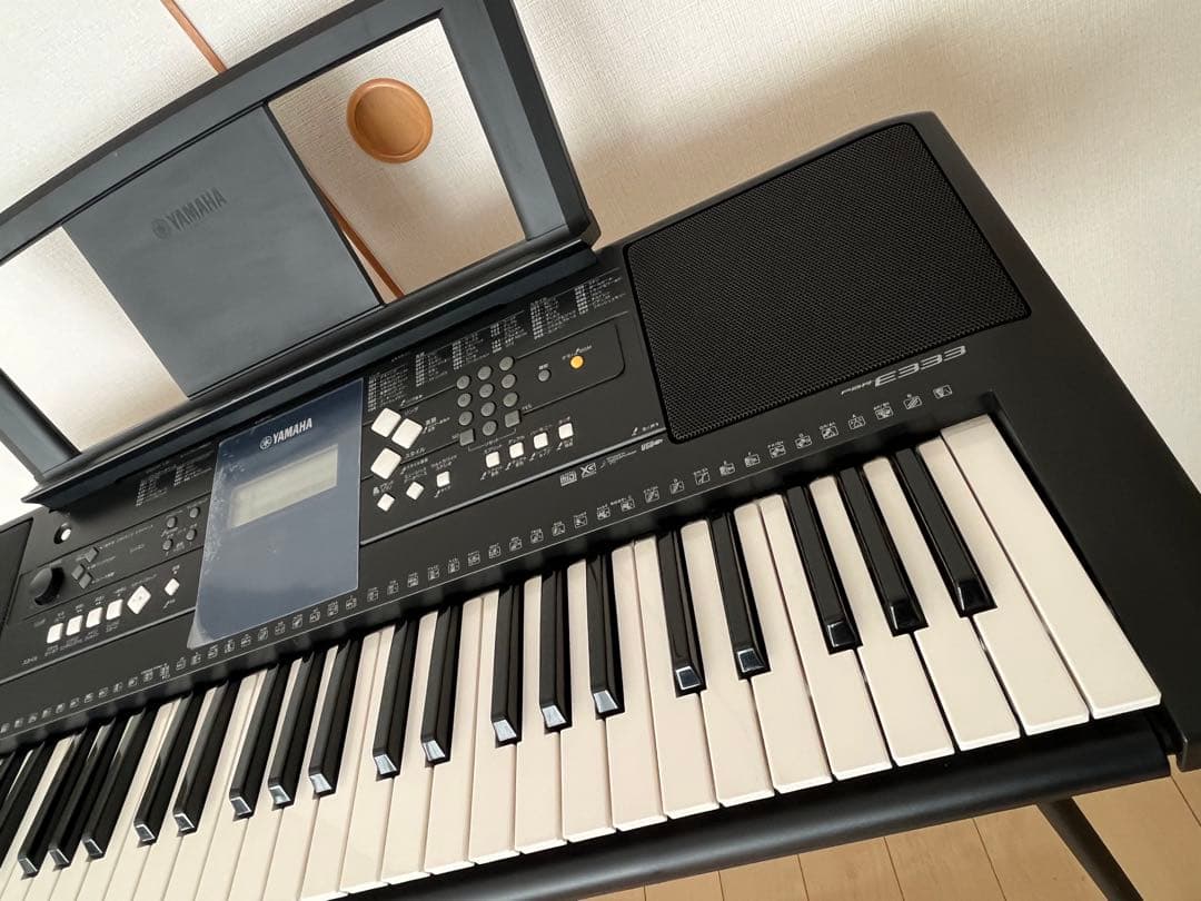 YAMAHA PSR-E333 電子キーボード　61鍵盤　スタンド　ソフトケース