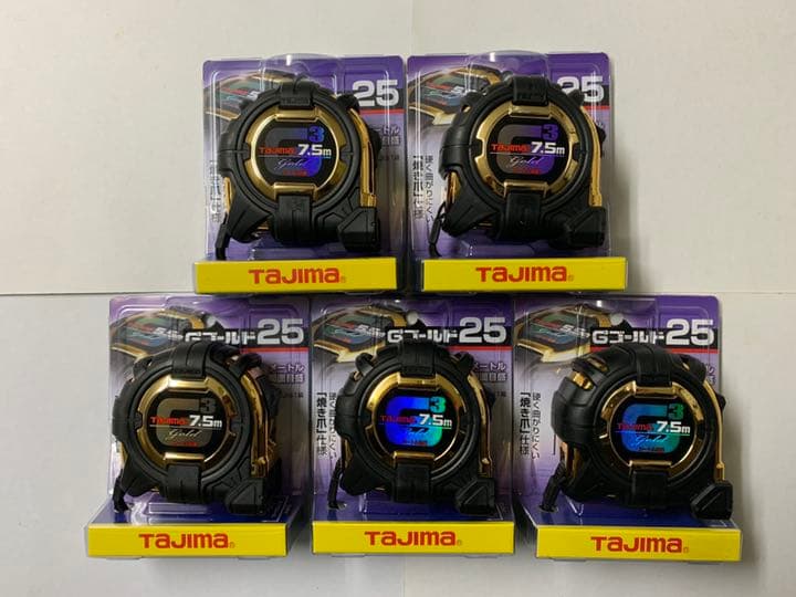 タジマ Tajima スケール G3ゴールドロック G3GL25-75BL×5個
