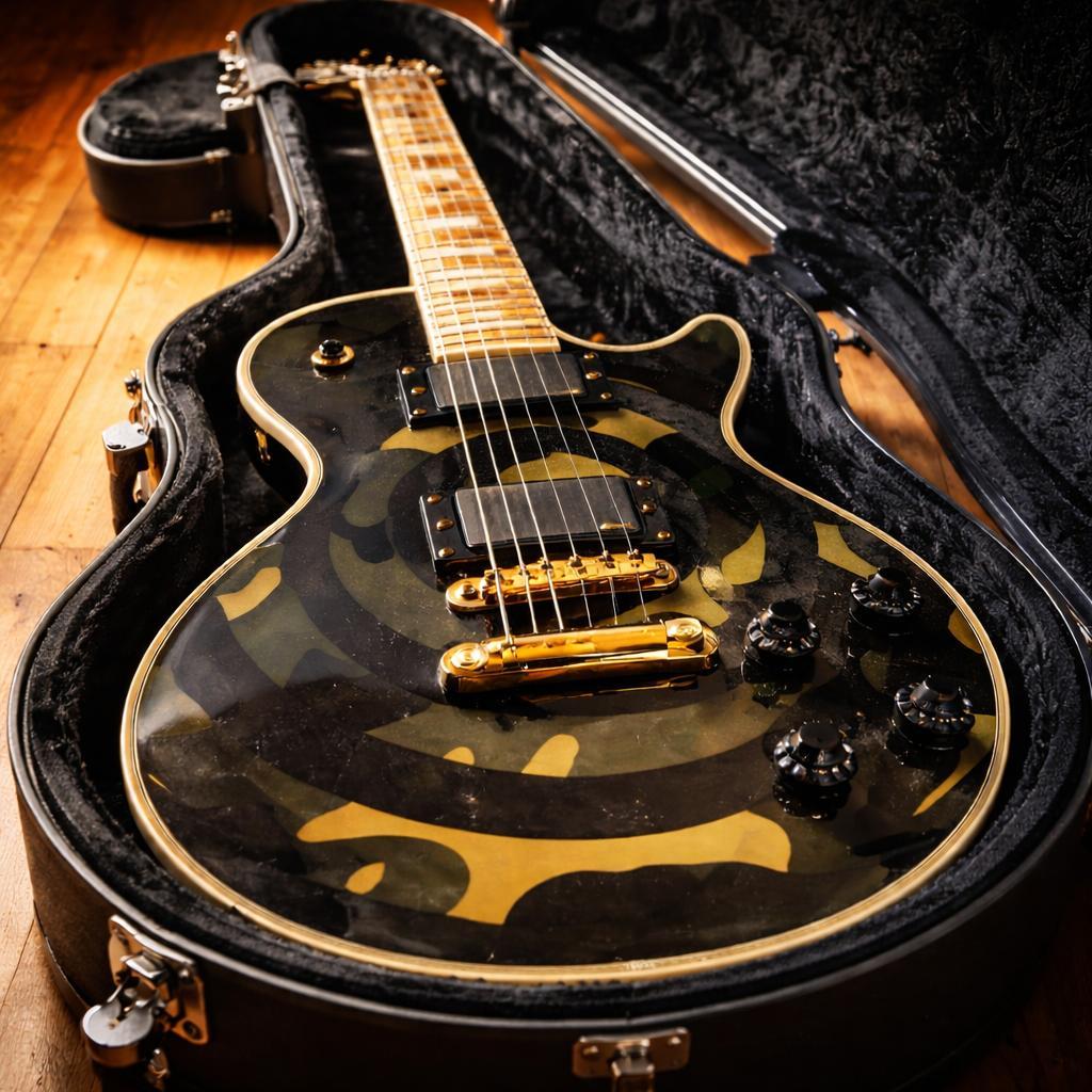 “Zakk Wyldeスタイル” カモフラージュ仕様 電装フルリフレッシュ済
