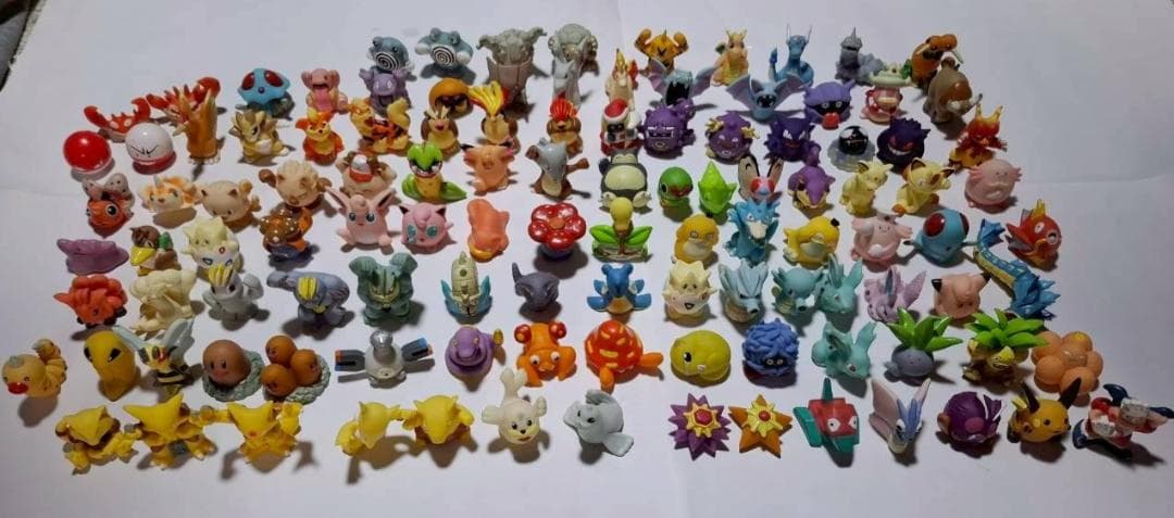【初期】ポケモン 指人形 赤・緑 114体 まとめ売り 当時物 廃盤 レア