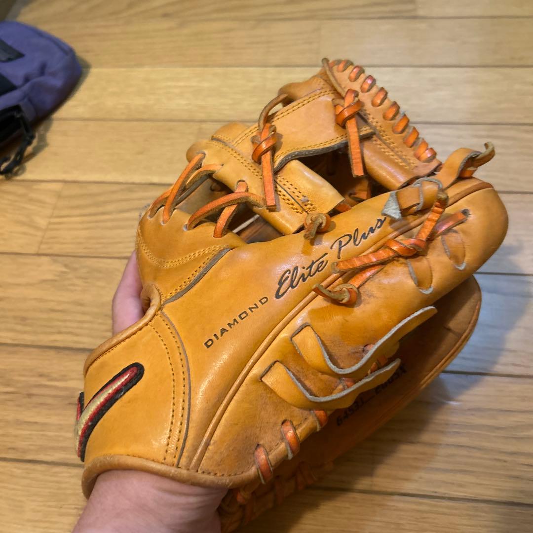 Nike Diamond Elite Plus 硬式グローブ オレンジ