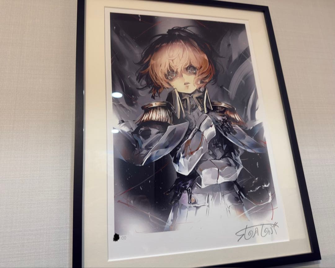 100枚限定 幼女戦記 十一番目の女神展 篠月しのぶ直筆サイン入りアートグラフ