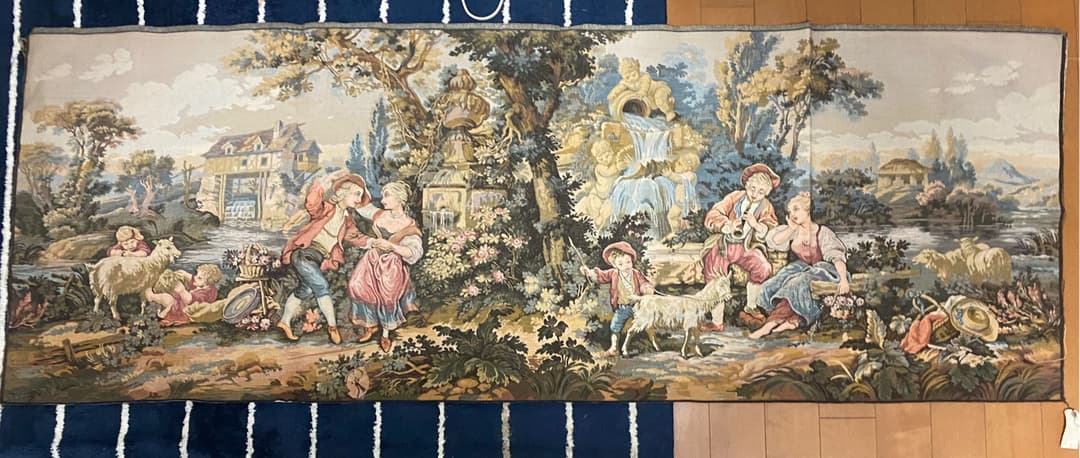 【贅沢品】ゴブラン織り　高級　タペストリー　ヨーロッパ　新品　72×195