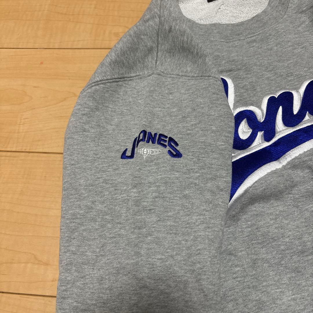 JONES × BEAMS GOLF / 別注 ロゴ刺繍 クルースウェットシャツ