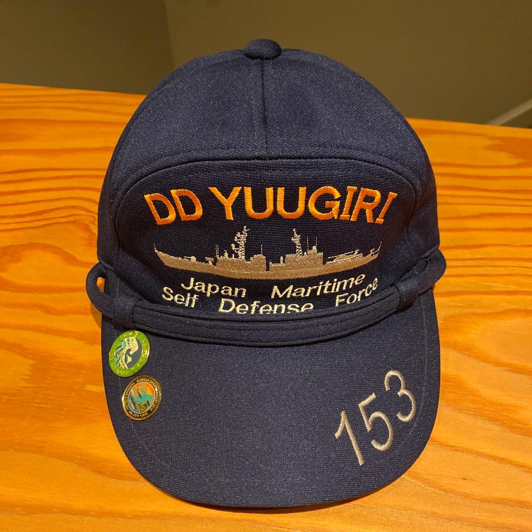 海上自衛隊　DD153 ゆうぎり　部隊識別帽　日本国練習艦隊などのピンバッジ付き