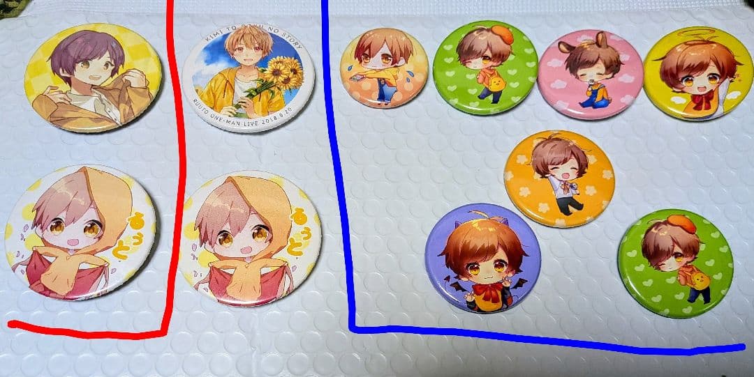 【君と僕の約束アルバム付】すとぷりるうとくんレア缶バッジまとめ売り