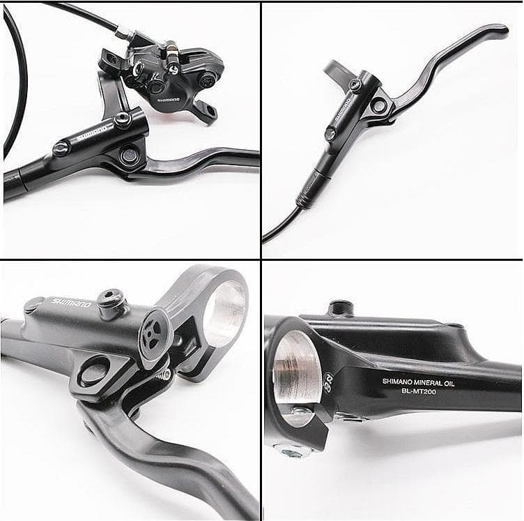 MT200シマノ油圧ディスクブレーキ+HS1 160mmローター２枚