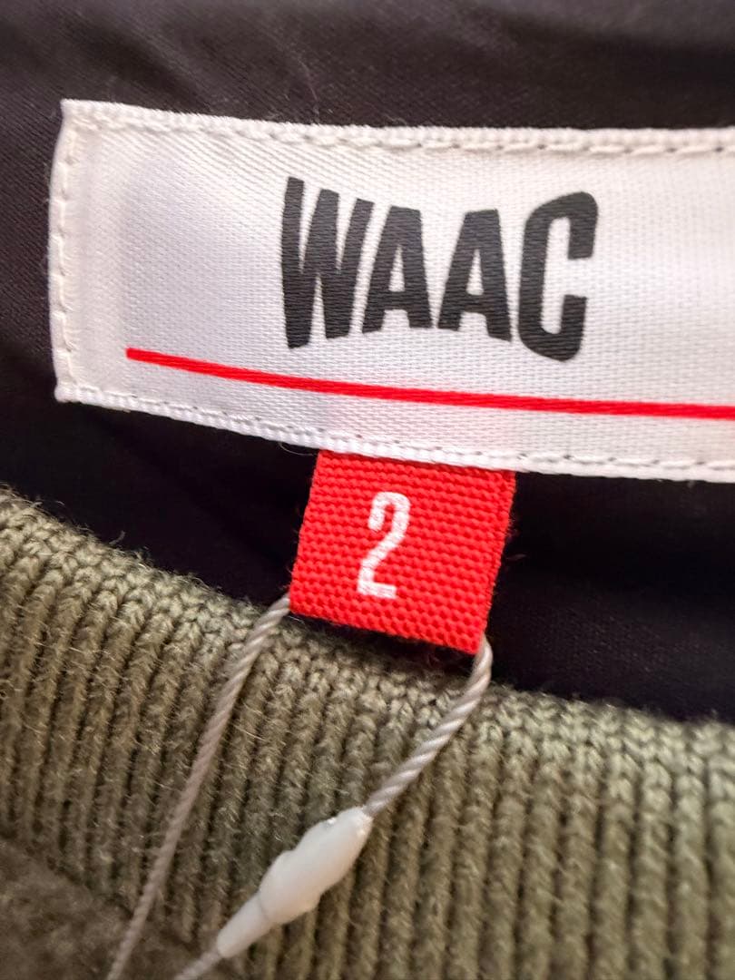 【新品】WAACゴルフ ワック リサイクルボアフリース長袖プルオーバー カーキ