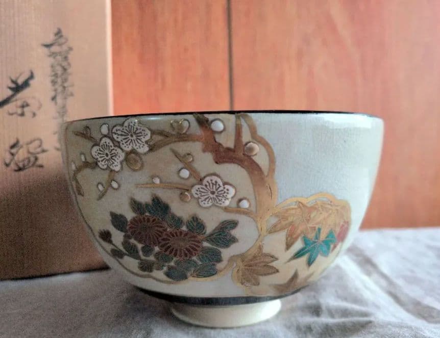 茶道具・陶器・茶碗・抹茶碗・茶器・清閑寺窯・三代　杉田祥平