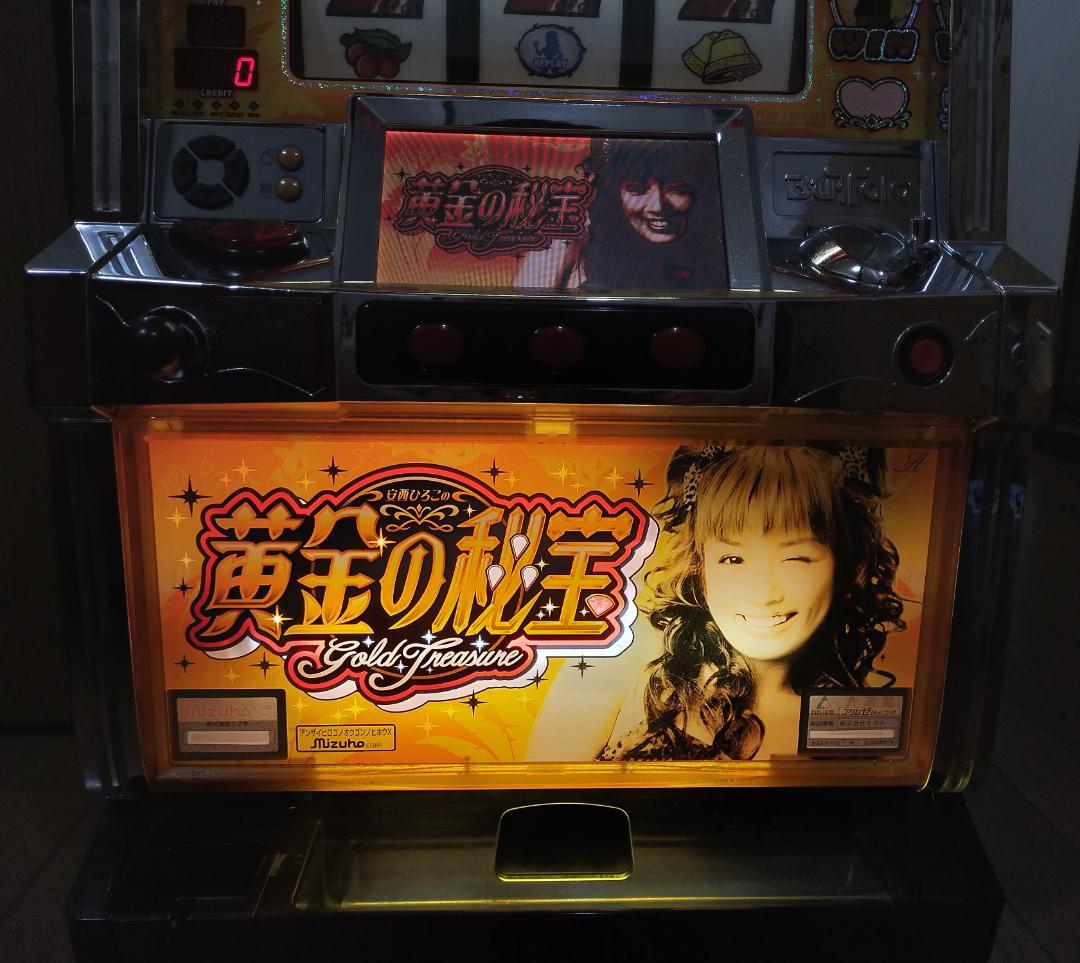 【パチスロ実機】ミズホ★安西ひろこの黄金の秘宝X【不要機付き】４号機・レア