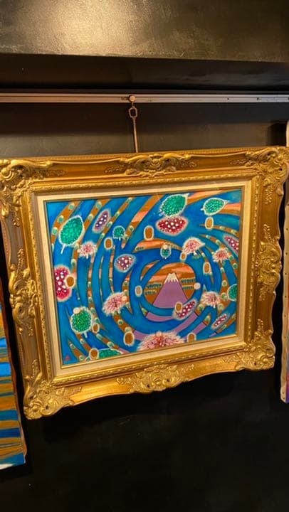 【アクリル画】 商品名 「小判伝説12」　額付き10号　新品