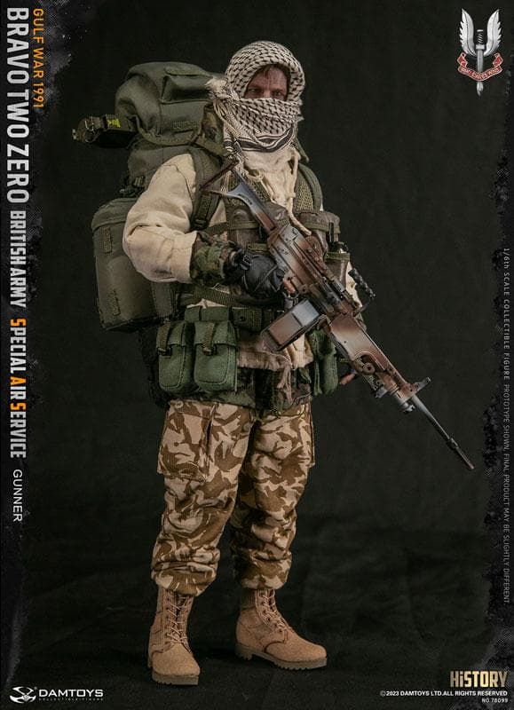 1/6イギリス陸軍特殊空挺部隊 (SAS) ガンナー Gulf War 1991