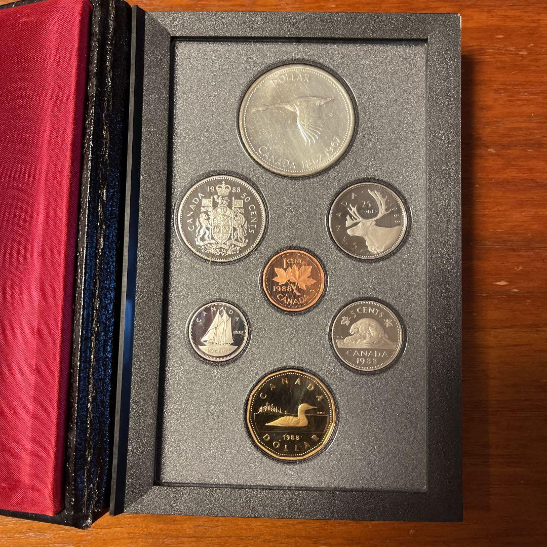 アンティーク NGC PCGS1988 年カナダダブルドルプルーフセット