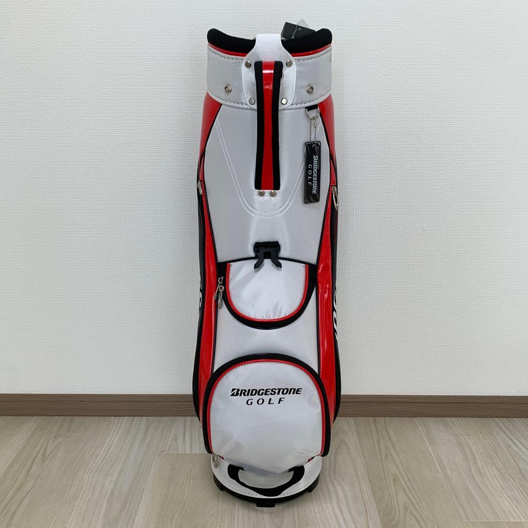 新品★ブリヂストン ゴルフバック キャディバック 9型CBG21Y ホワイト