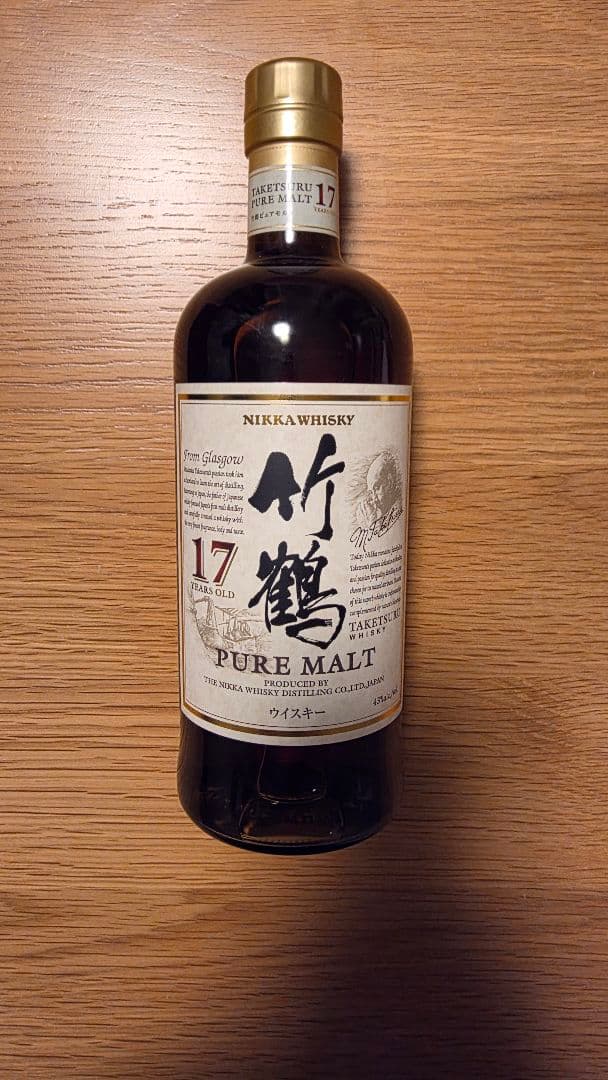 【希少・終売品・化粧箱付】竹鶴17年 ピュアモルト 700ml