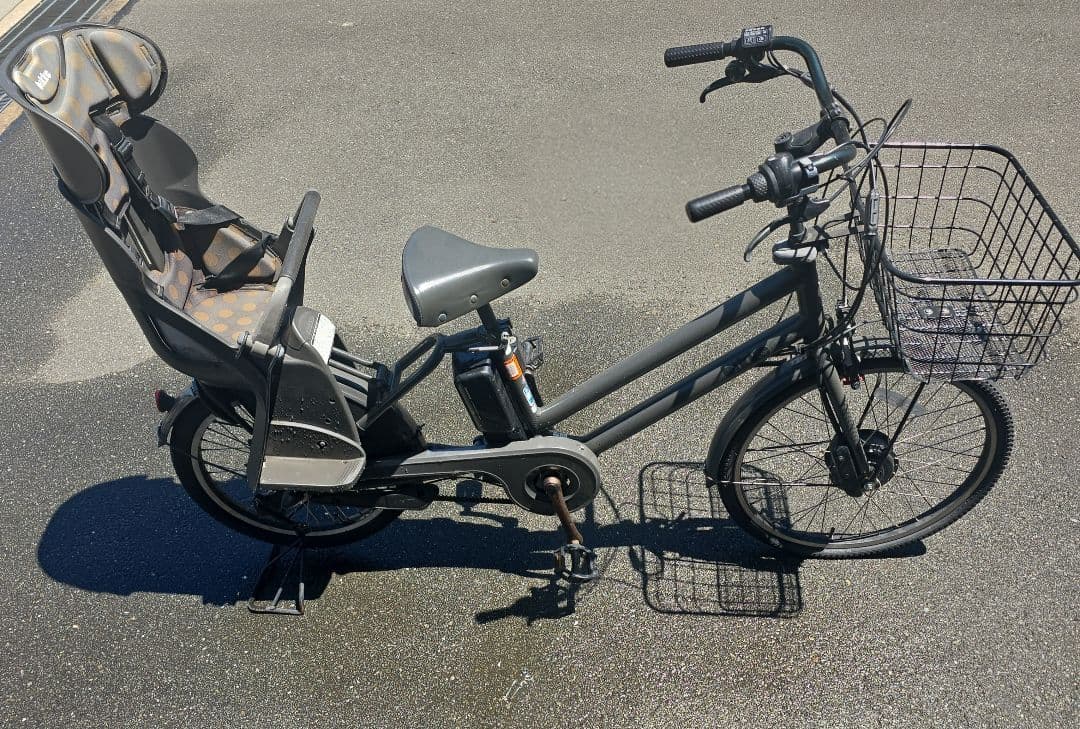 ジャンク品！bikke ブリヂストン　子供乗せ　電動自転車　ビッケ 3人乗り
