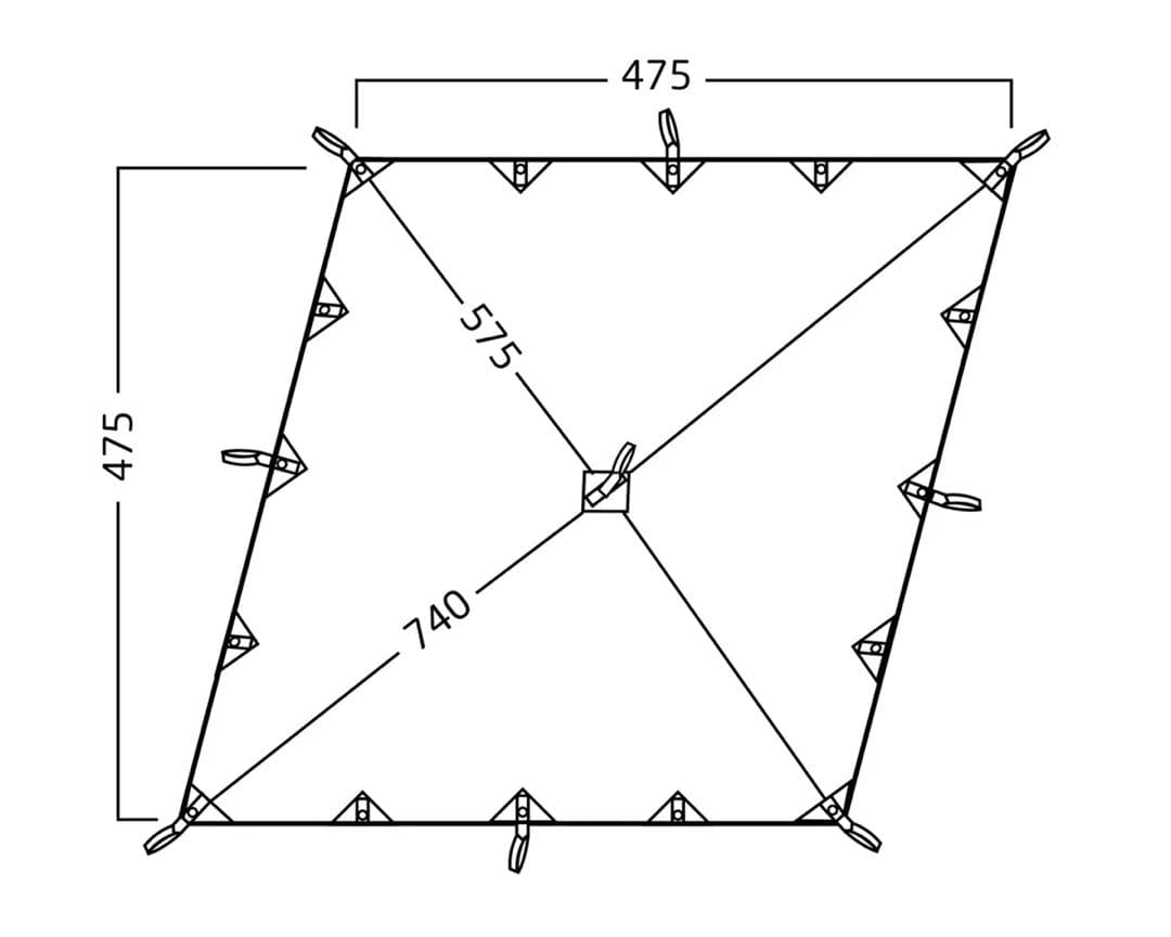 Nordisk Kari Diamond 20 タープ