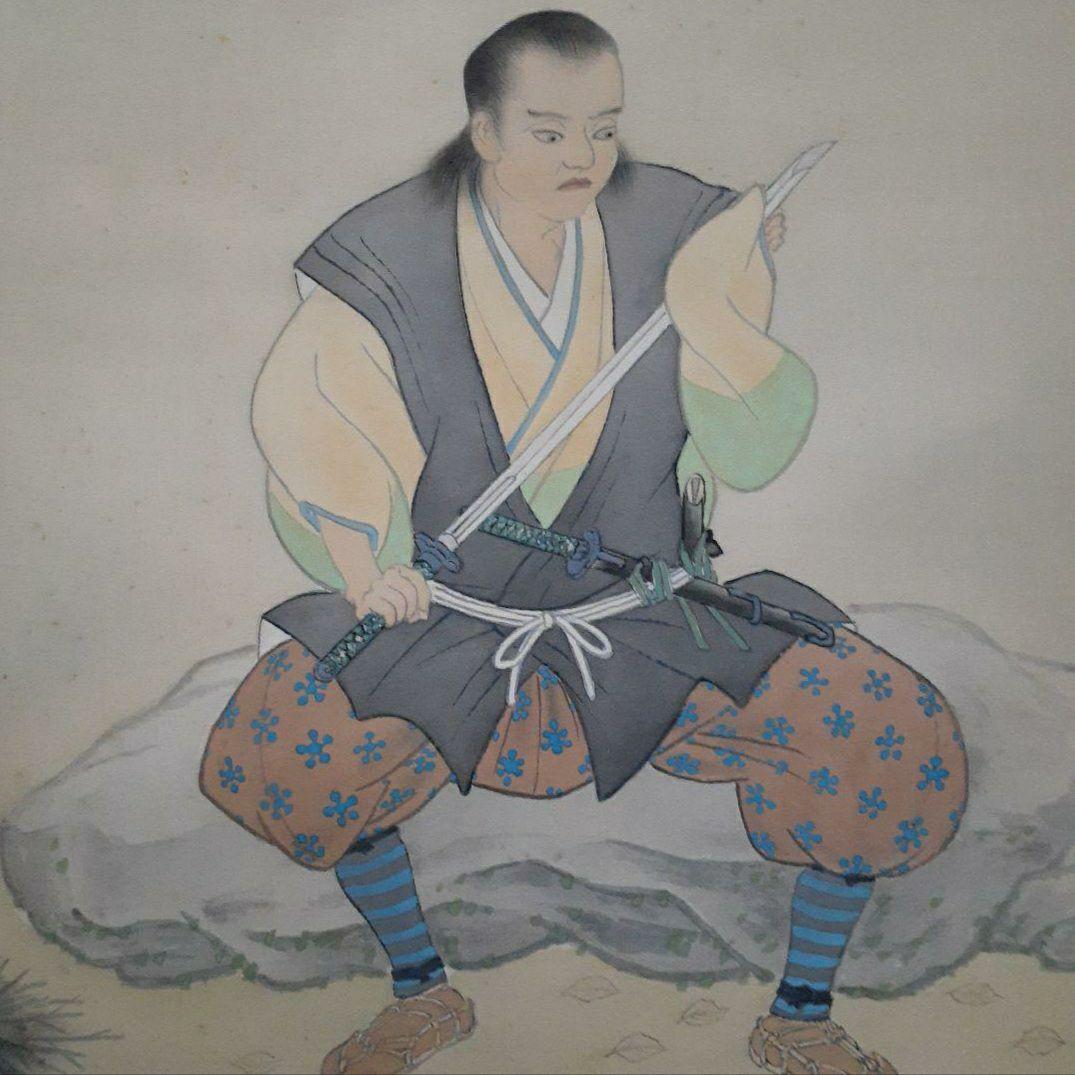 掛け軸/宮本武蔵図