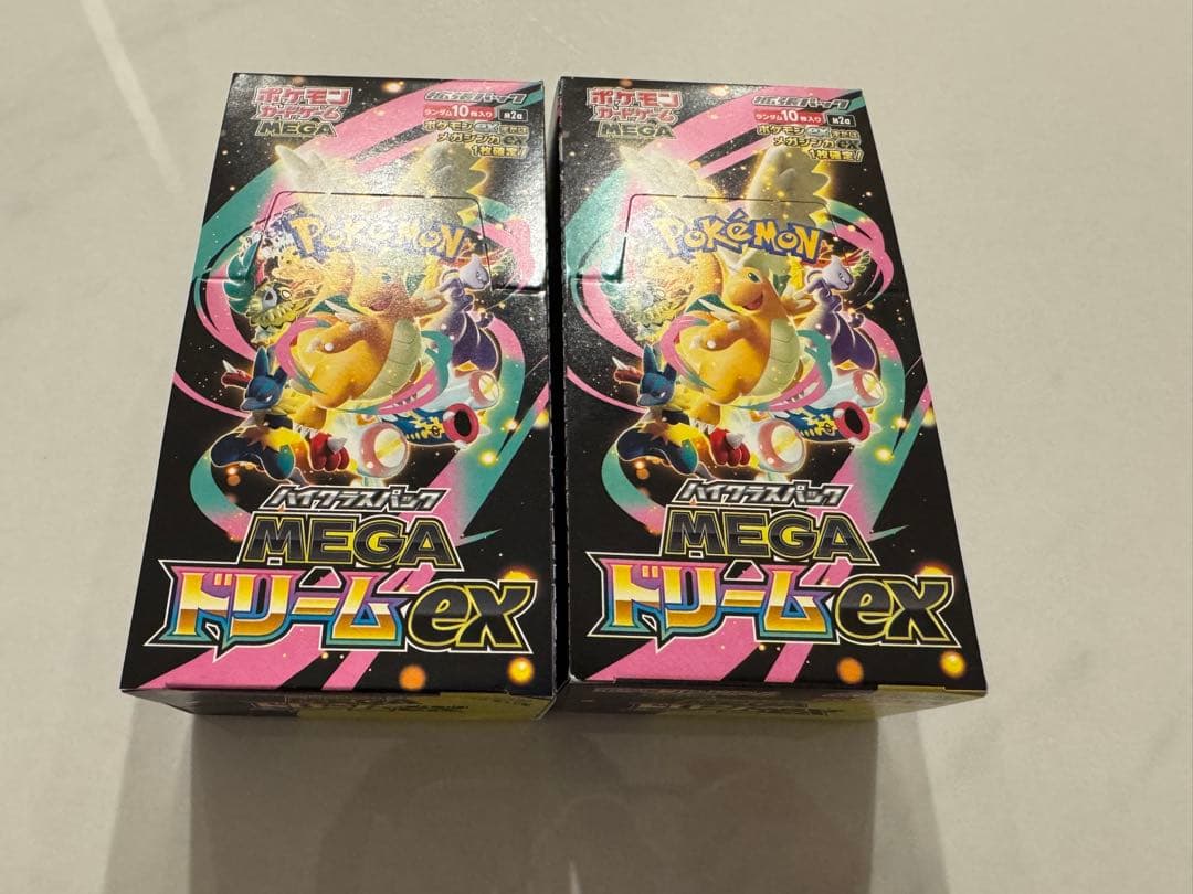 ポケモンカード MEGA ドリームexシュリンクなし ペリペリ付き　2BOX