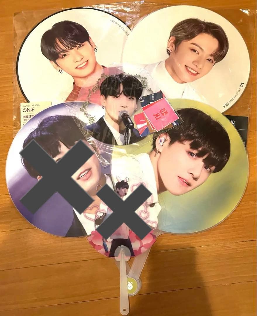 BTS グク　うちわ　プレフォト　フラッグ　アイマスク　ヘアバンド　まとめ売り