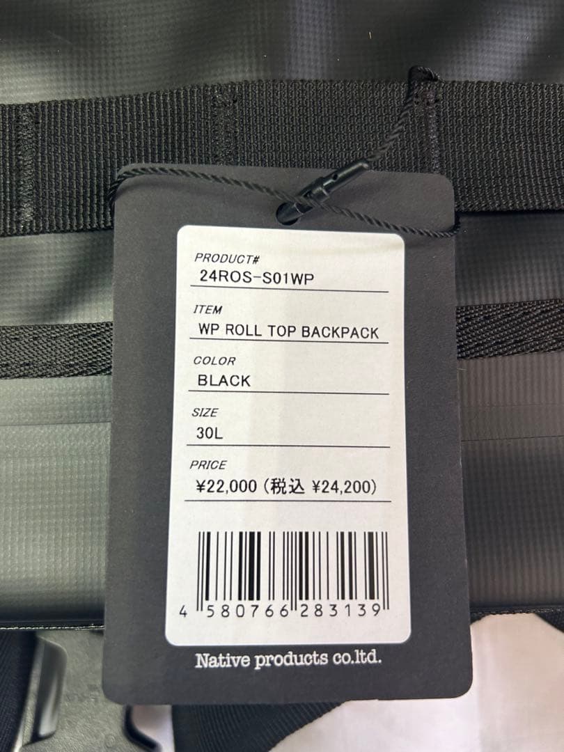 【新品】RAIN OR SHINE ROLL TOP BACK PAC 30L