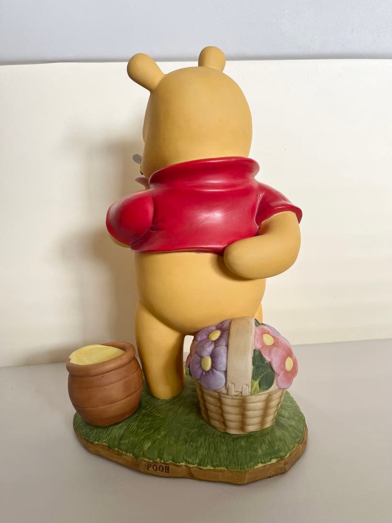【くまのプーさん】加藤工芸　陶器　置き物　ガーデンスタチュー　希少