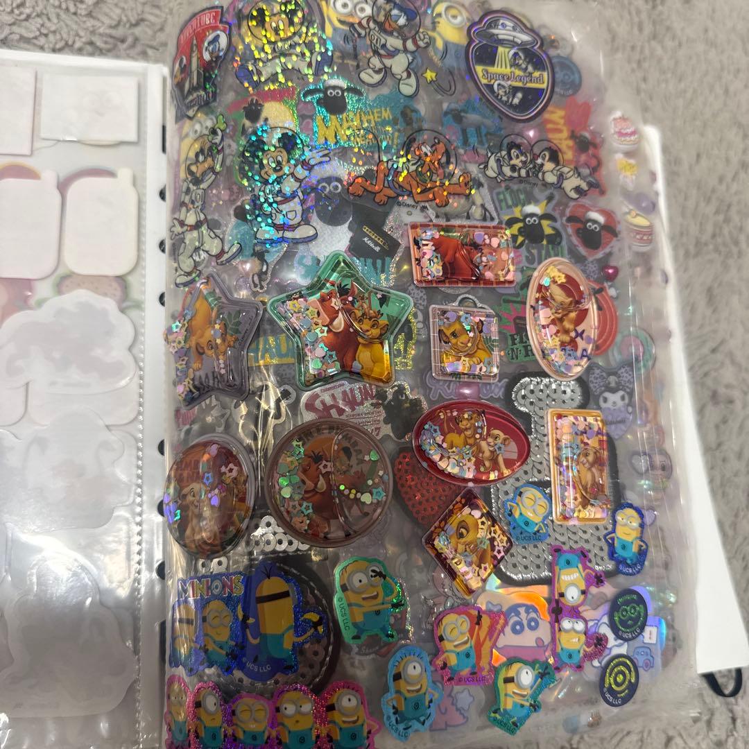 シール帳完成品20ページ ボンボンドロップシール タイルシール ウォーターシール