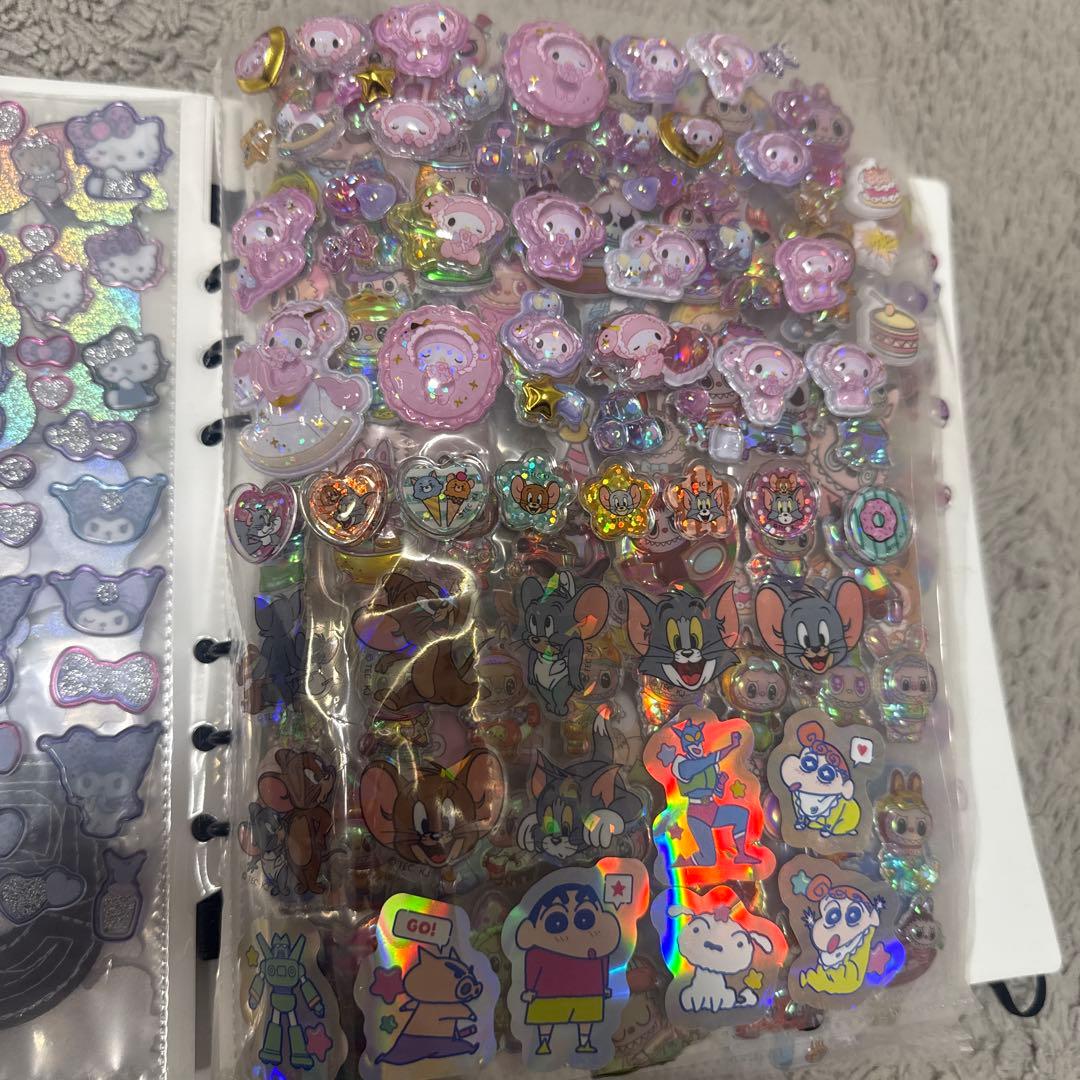 シール帳完成品20ページ ボンボンドロップシール タイルシール ウォーターシール