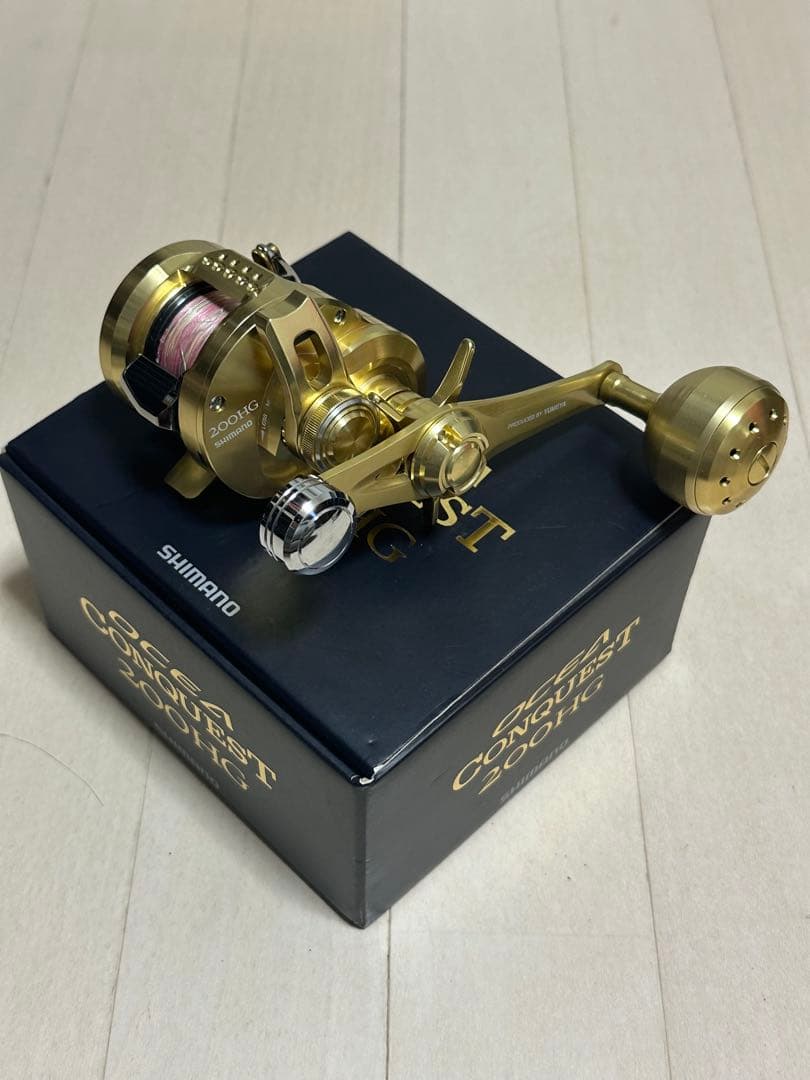 23 オシアコンクエスト 200HG 夢屋バランスハンドル付　使用2回のみ　美品