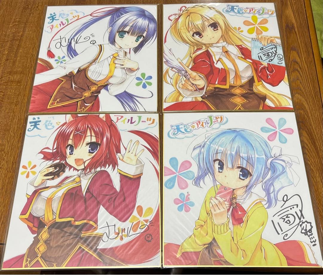 ゆずソフト　色紙　まとめ　セット　フィギュア