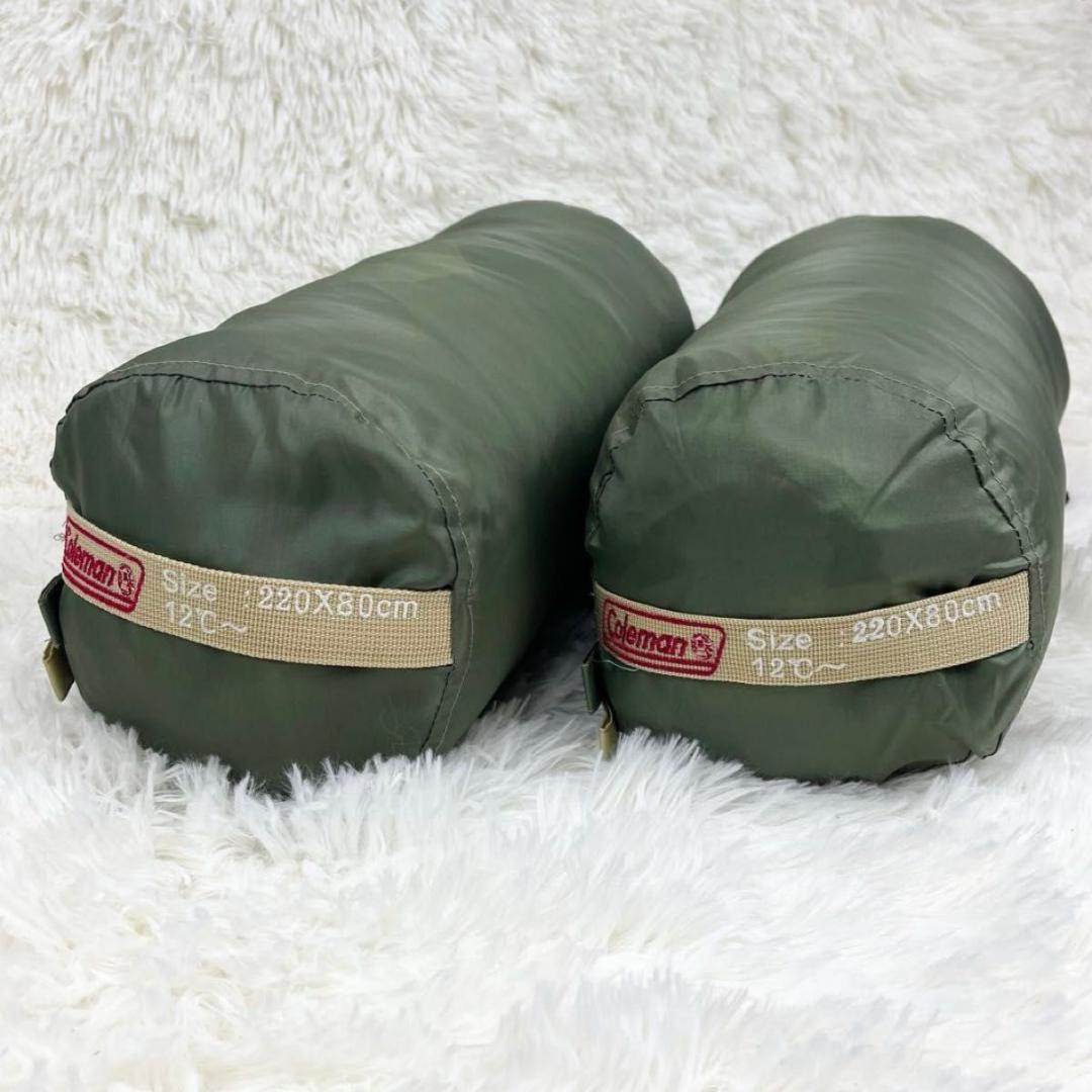 【Coleman 美品】エマージェンシーコンパクトスリーピングバッグ　2個セット