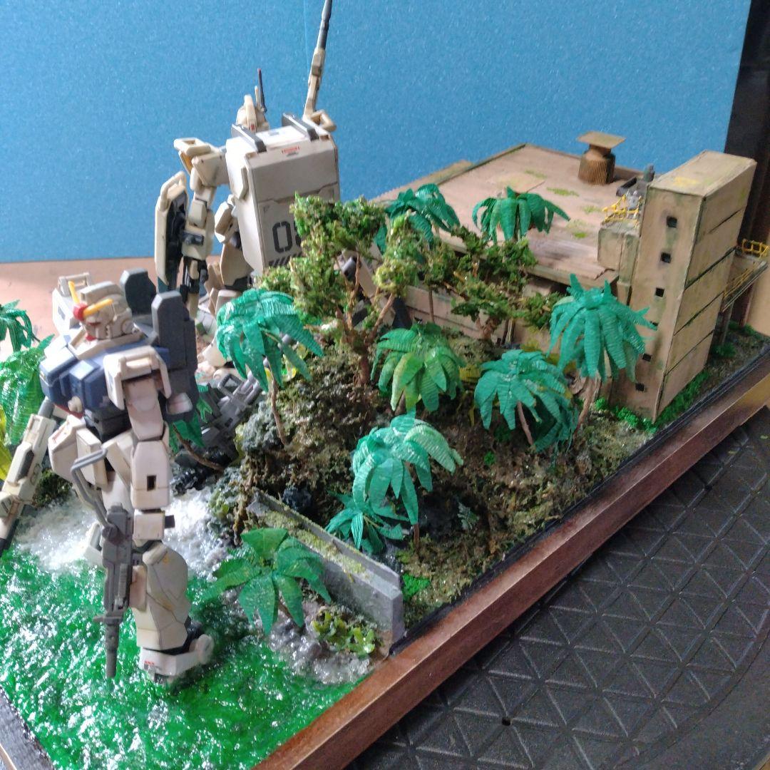 「危険地帯」ガンプラ完成品ジオラマ