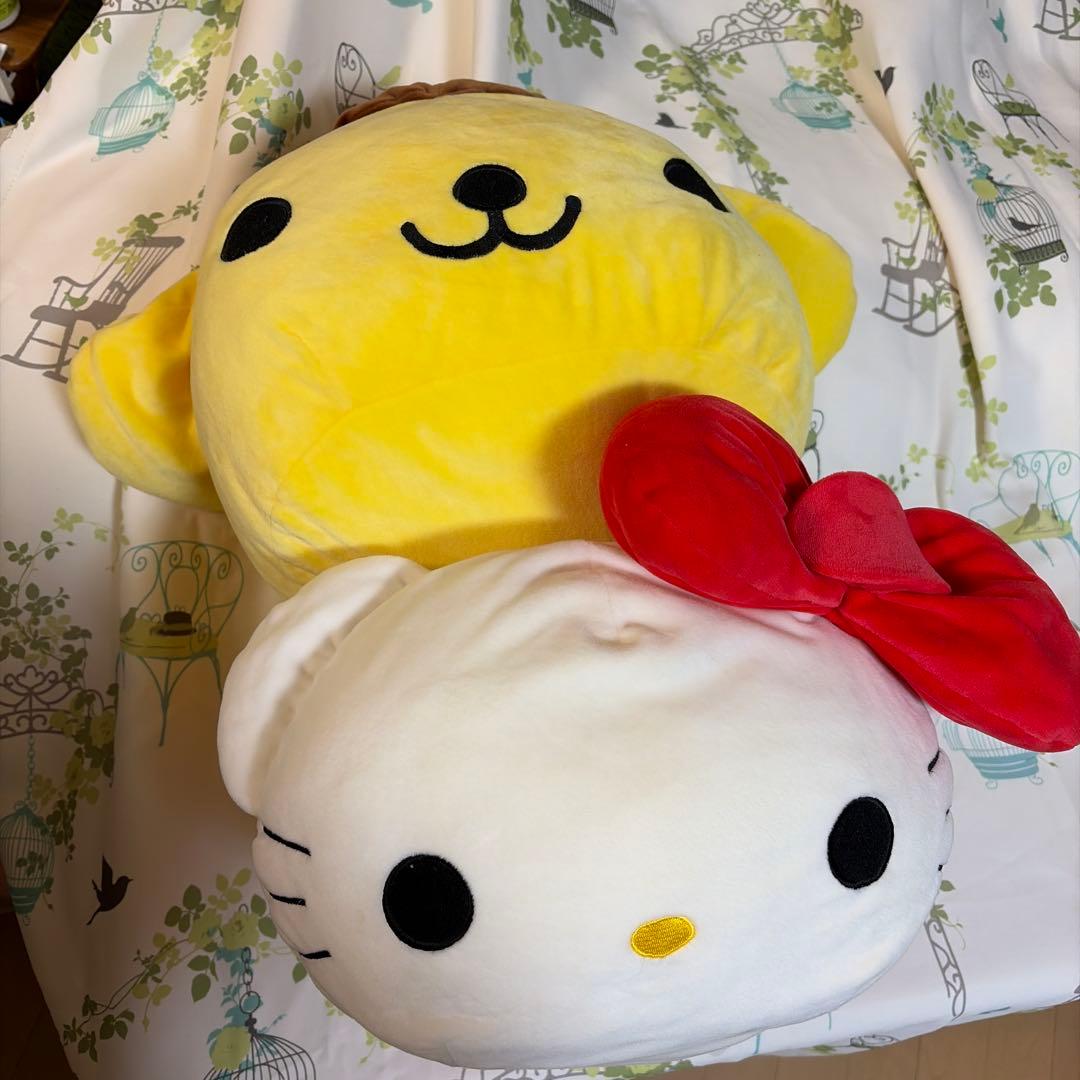 サンリオ もにまるず ビッグぬいぐるみ ハローキティ ポムポムプリン セット