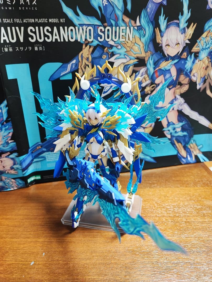 コトブキヤ メガミデバイス 皇巫 スサノヲ 蒼炎 完成品