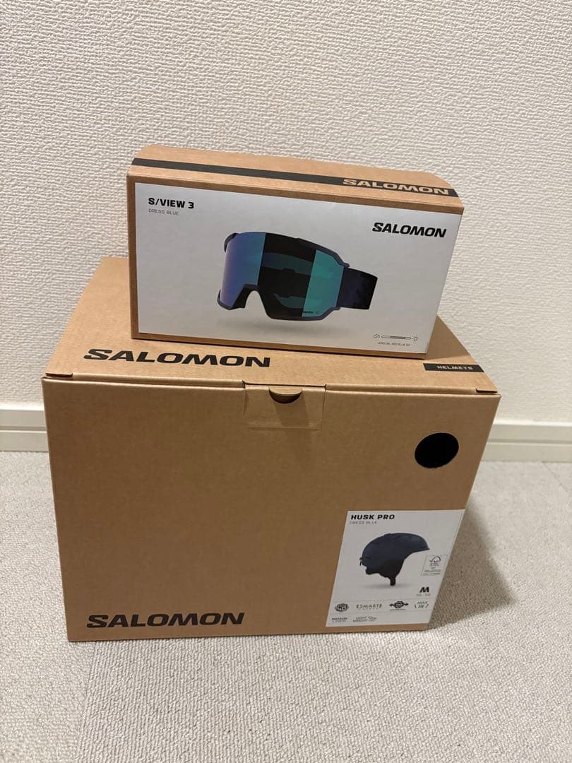 SALOMON スキー　ヘルメット・ゴーグル付き
