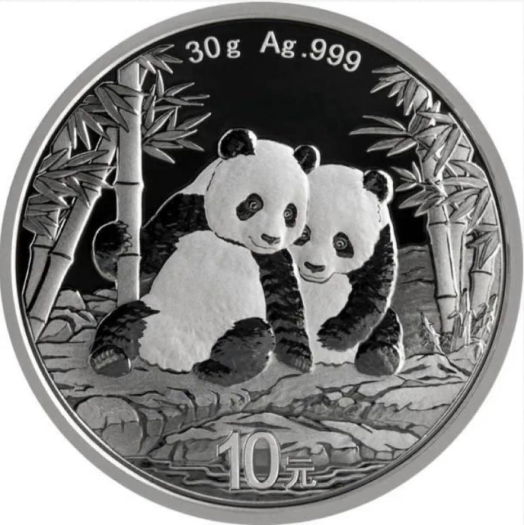 2026 30グラム 中国 パンダ銀貨 40mmクリアケース付き 新品未使用