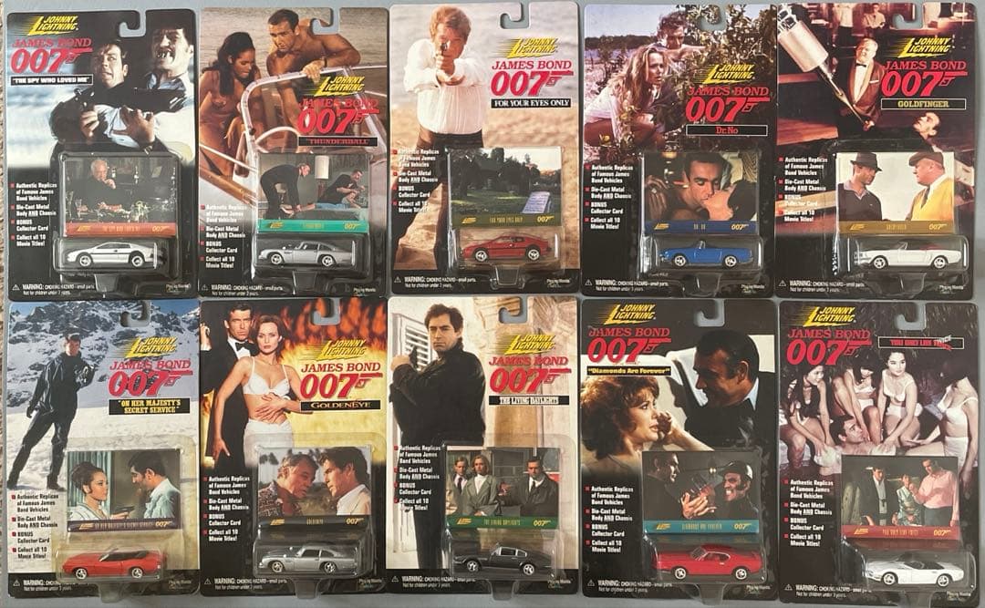 007 ボンドカー ジョニーライトニング10個セット