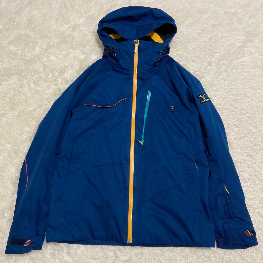 MIZUNO ミズノ スキーウェア 上下セット ブレスサーモ ブルー L