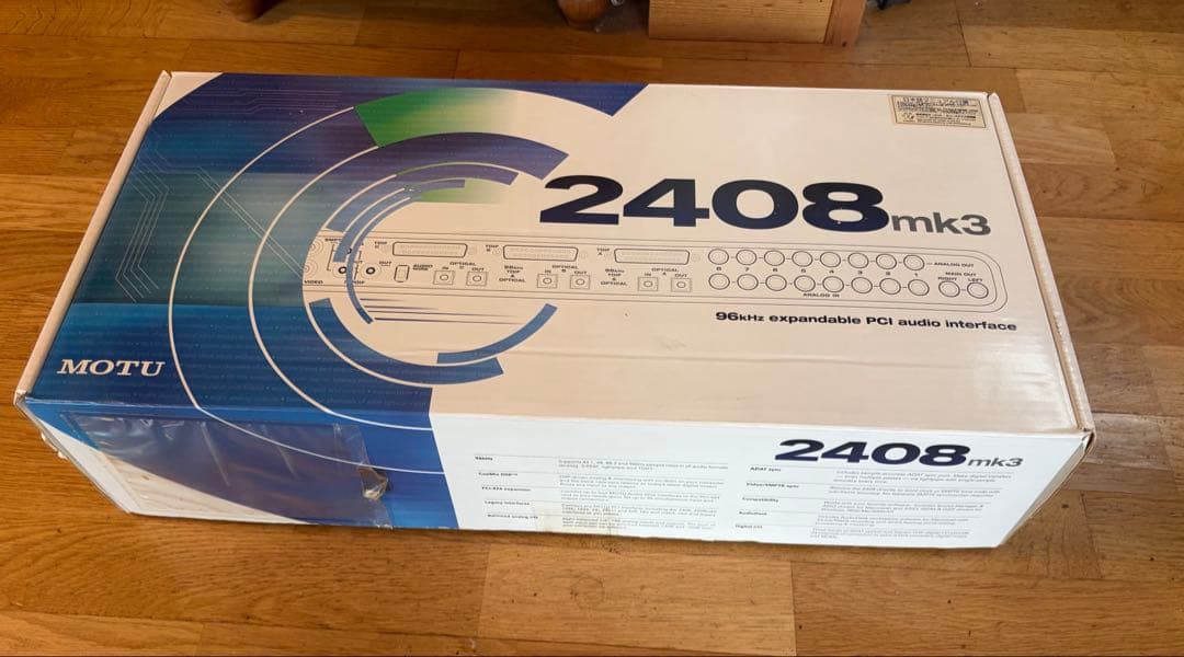新品未開封MOTU 2408 mk3 PCI-424付属 デッドストック